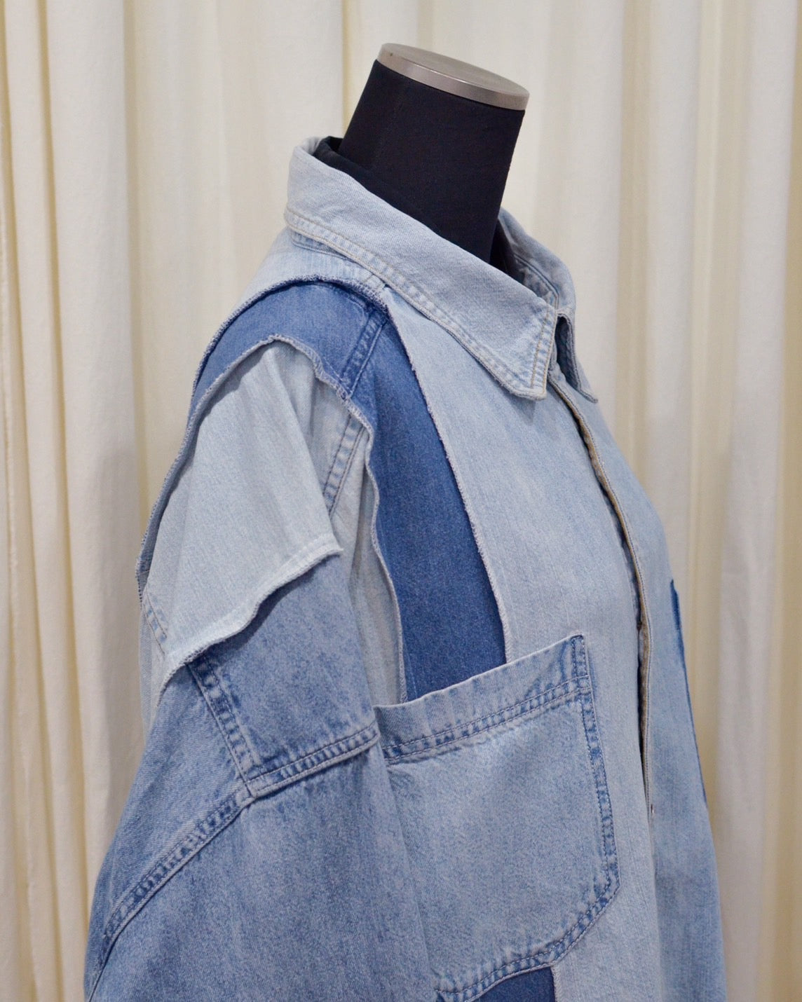 RE-042 / rebuild denim shirt 【A】