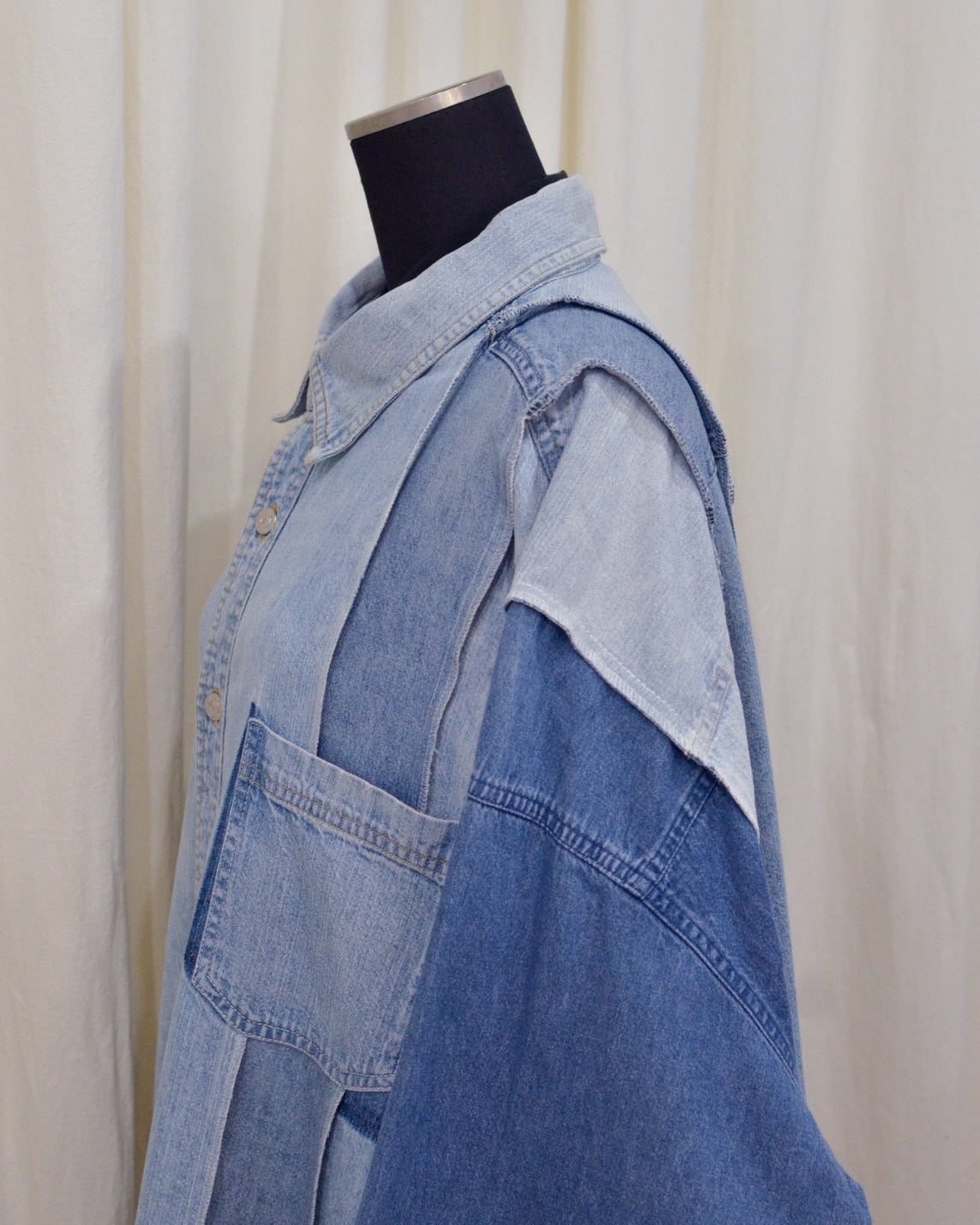 RE-042 / rebuild denim shirt 【A】