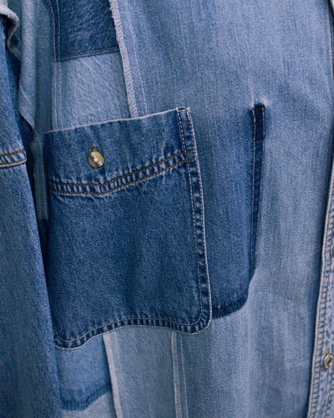 RE-042 / rebuild denim shirt 【B】