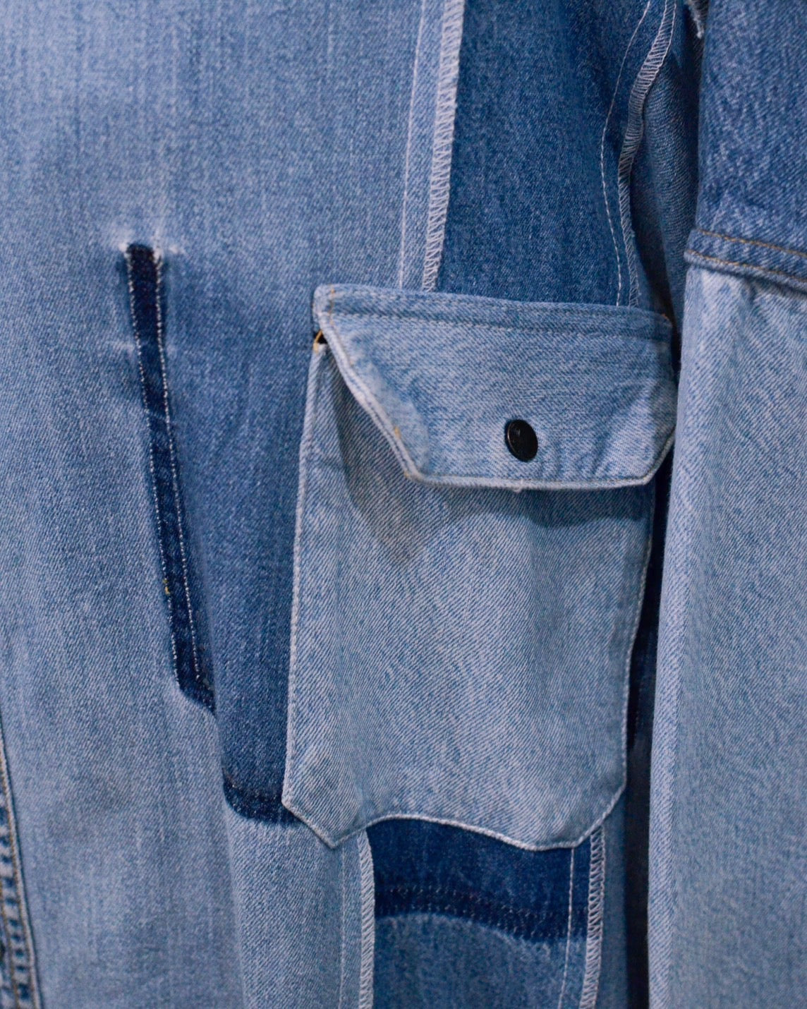 RE-042 / rebuild denim shirt 【B】