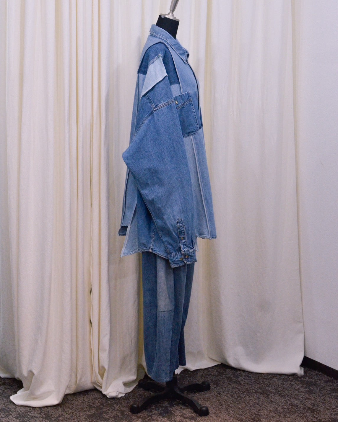 RE-042 / rebuild denim shirt 【B】