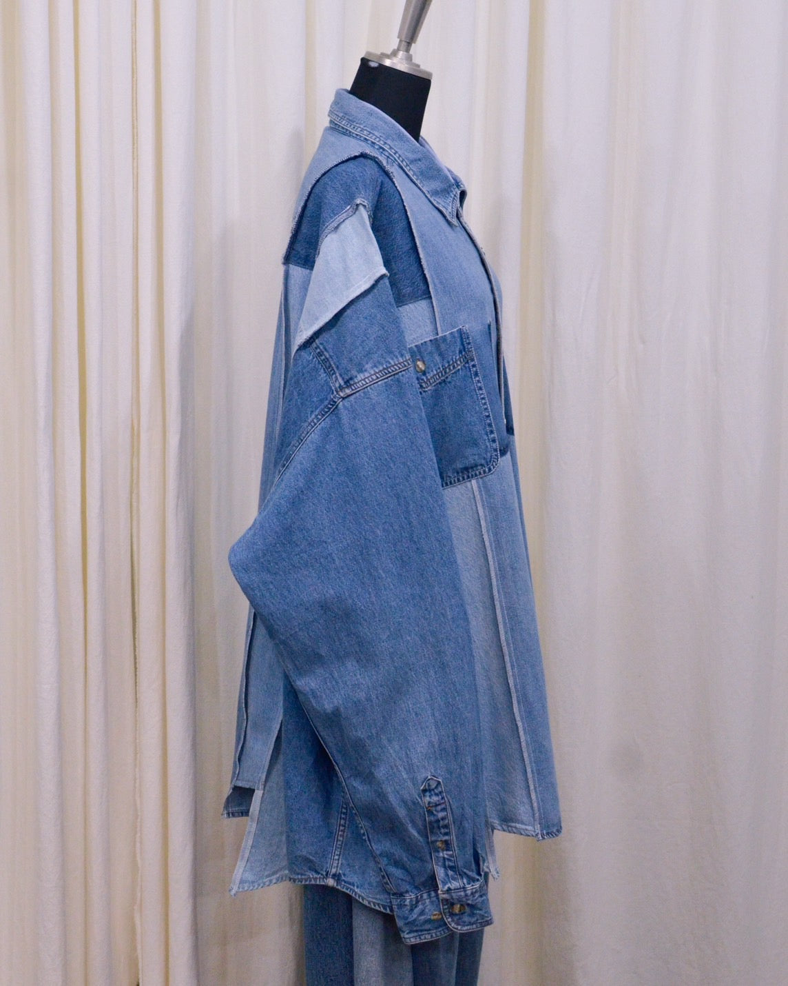 RE-042 / rebuild denim shirt 【B】