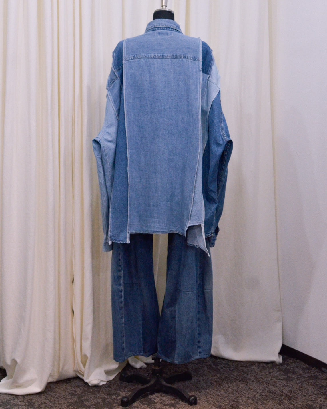 RE-042 / rebuild denim shirt 【B】