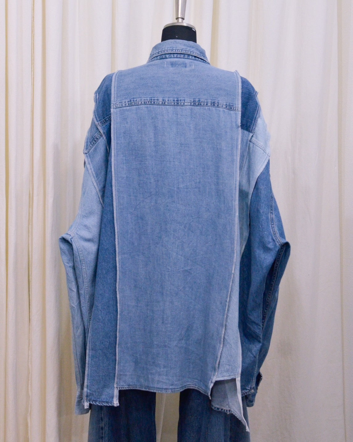 RE-042 / rebuild denim shirt 【B】