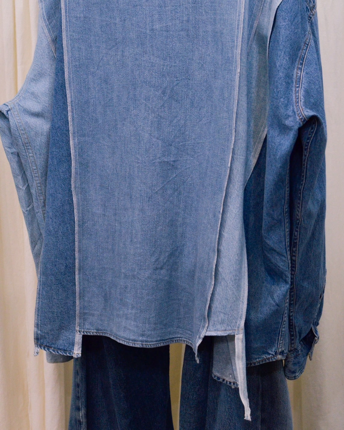 RE-042 / rebuild denim shirt 【B】