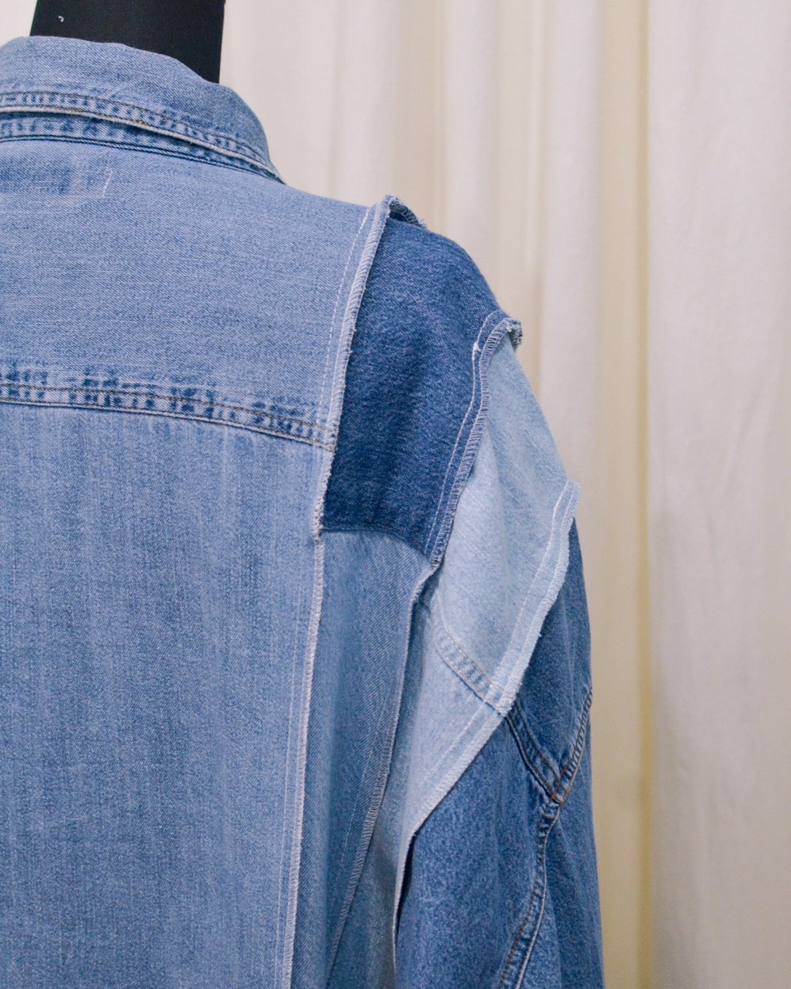 RE-042 / rebuild denim shirt 【B】