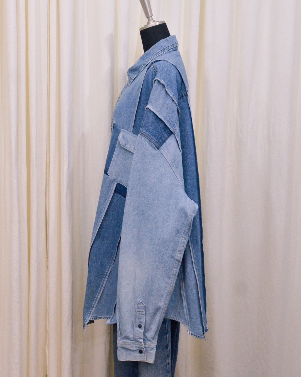 RE-042 / rebuild denim shirt 【B】