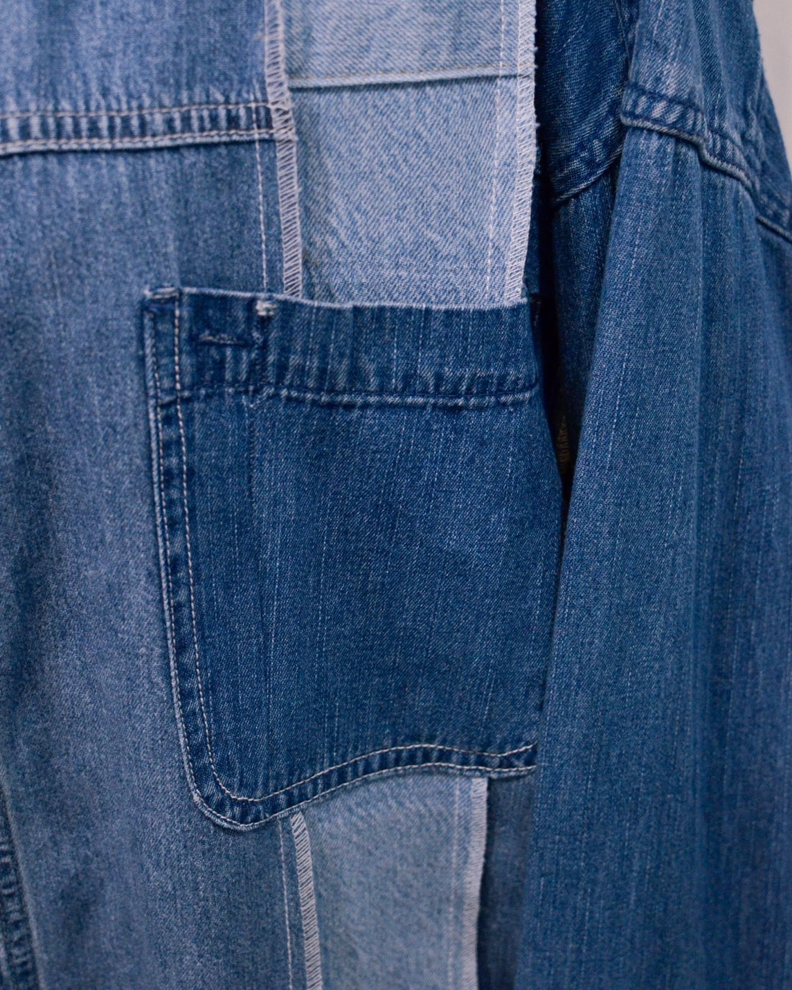 RE-042 / rebuild denim shirt 【C】