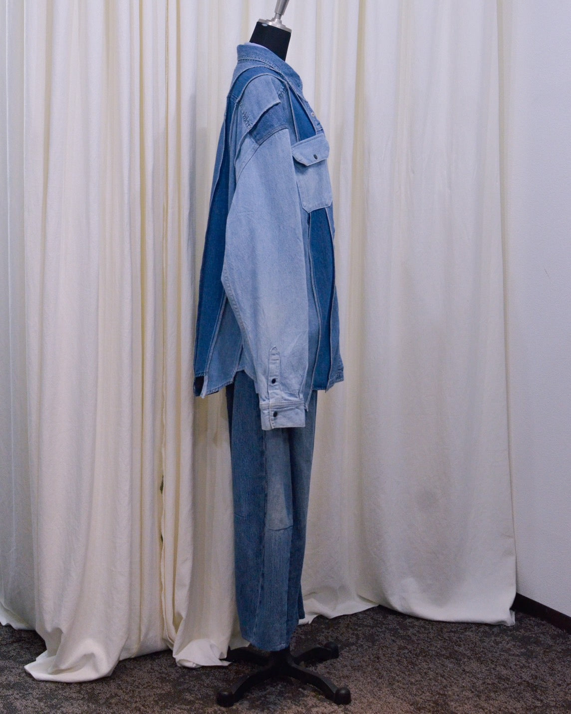 RE-042 / rebuild denim shirt 【C】
