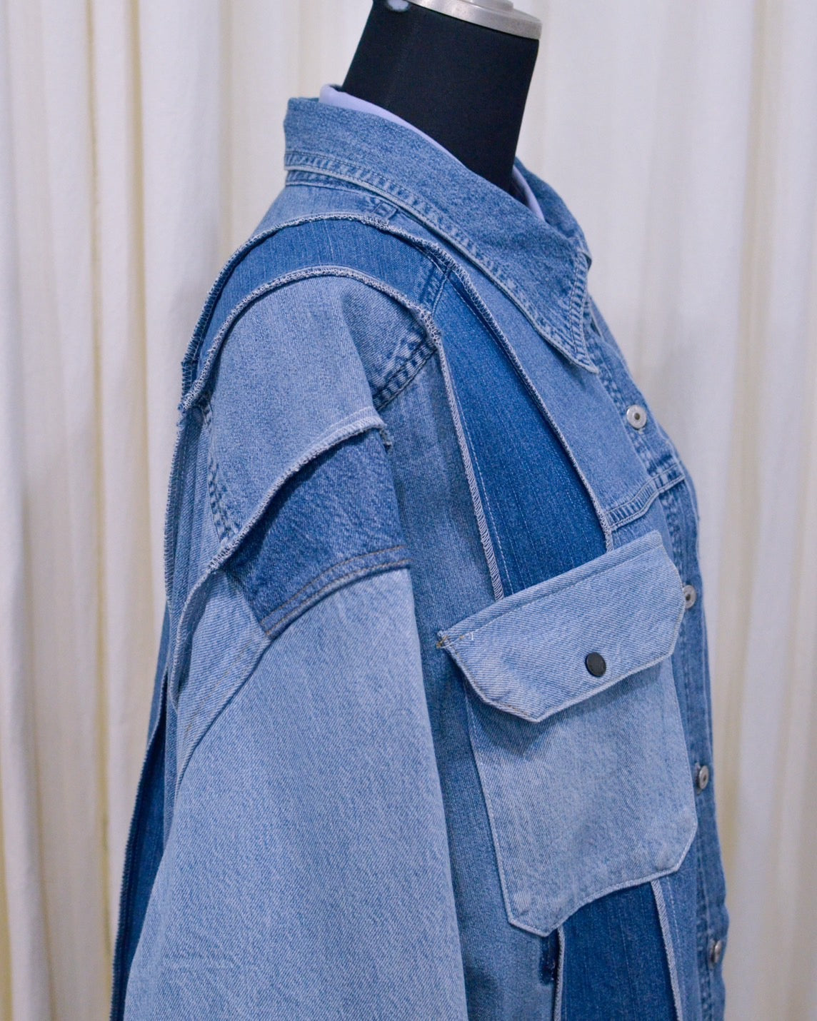 RE-042 / rebuild denim shirt 【C】