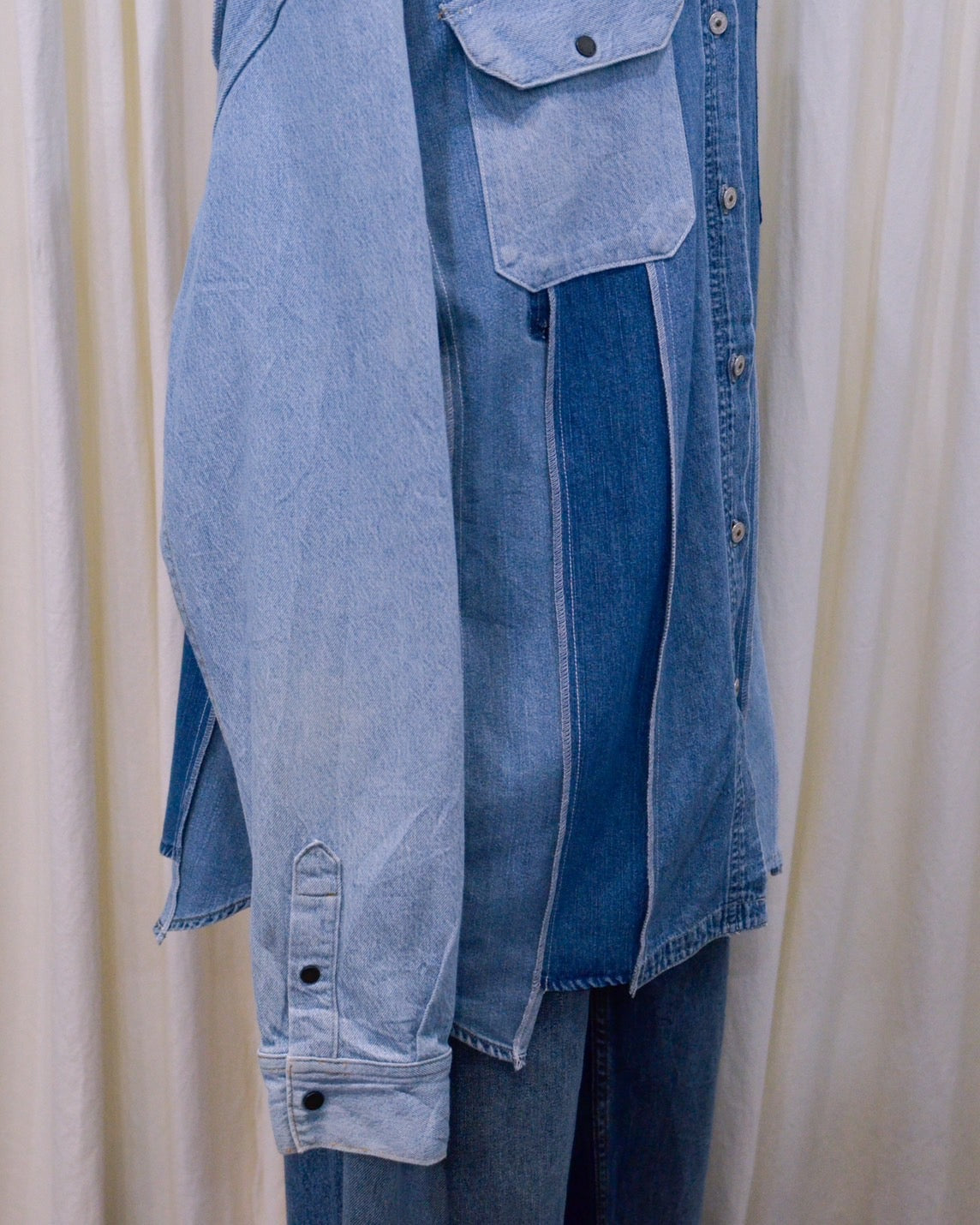 RE-042 / rebuild denim shirt 【C】