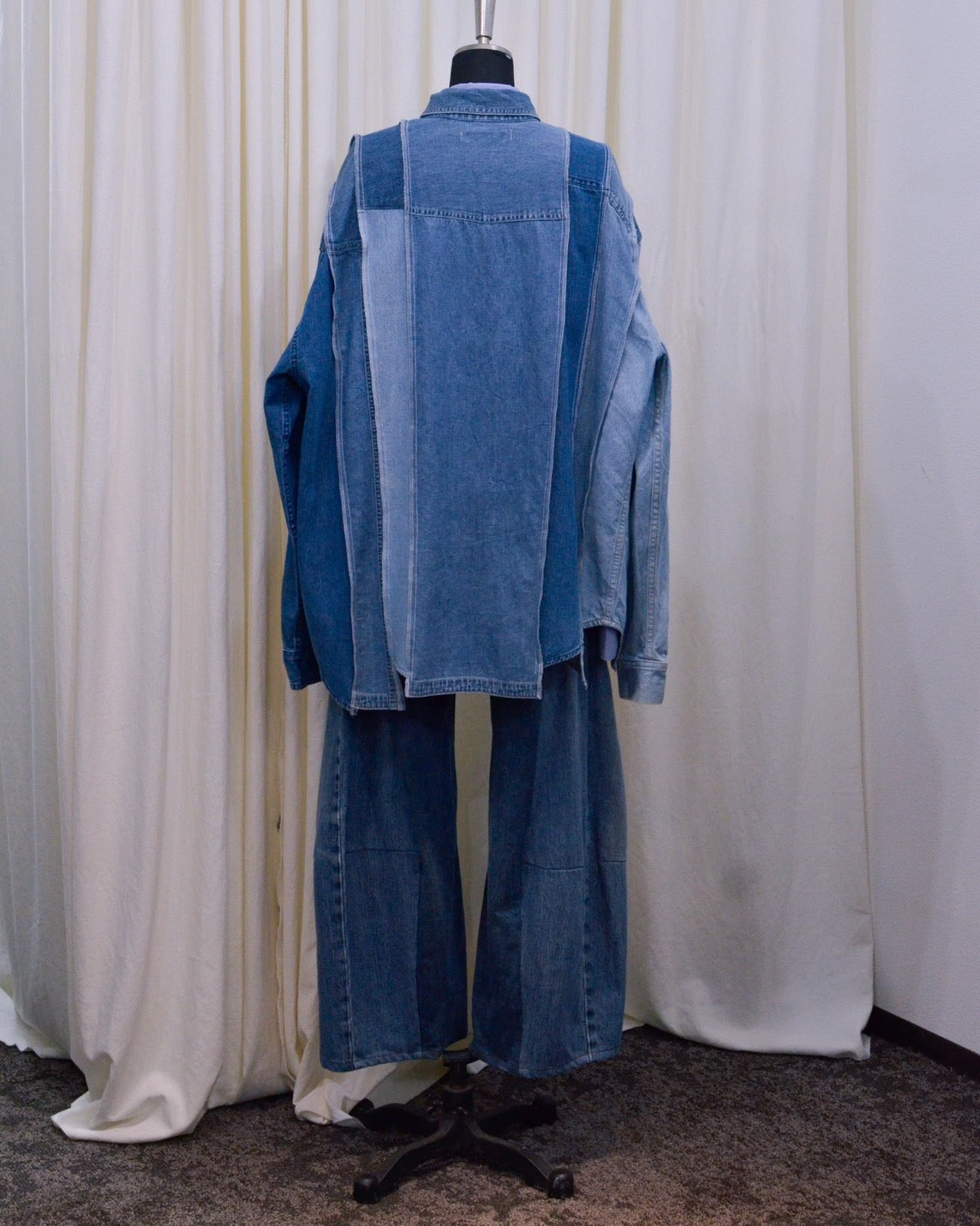 RE-042 / rebuild denim shirt 【C】