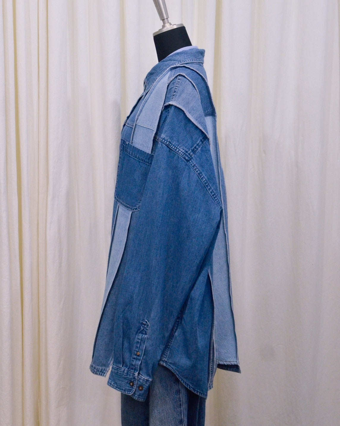 RE-042 / rebuild denim shirt 【C】