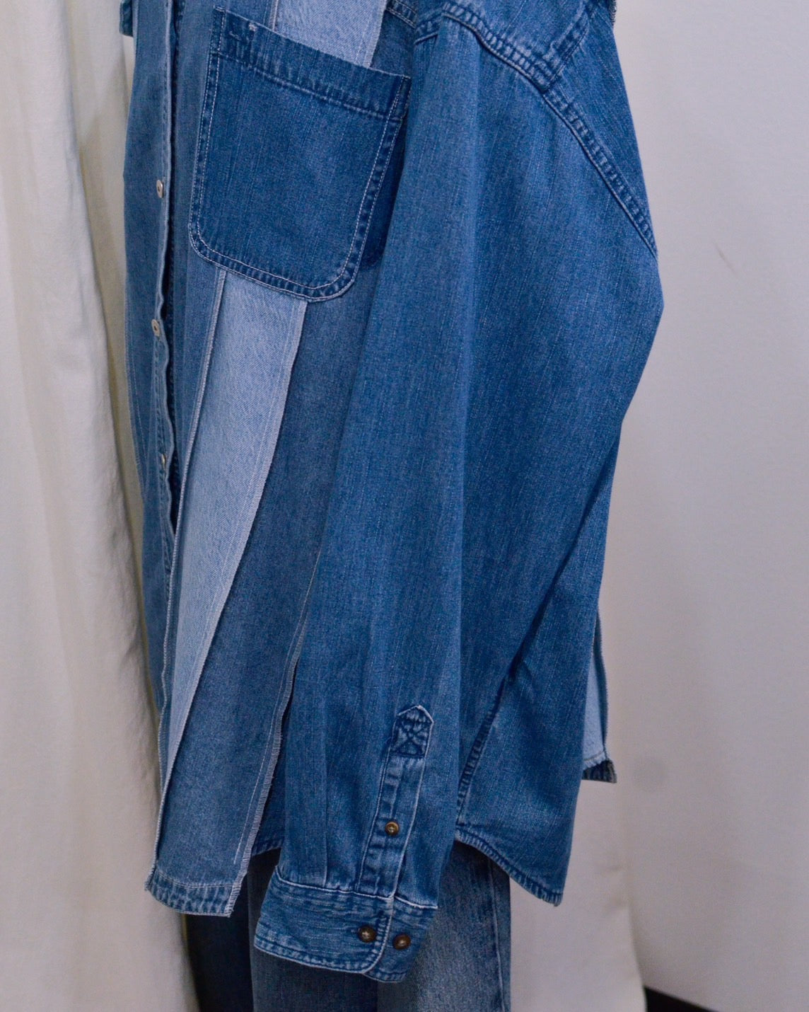 RE-042 / rebuild denim shirt 【C】