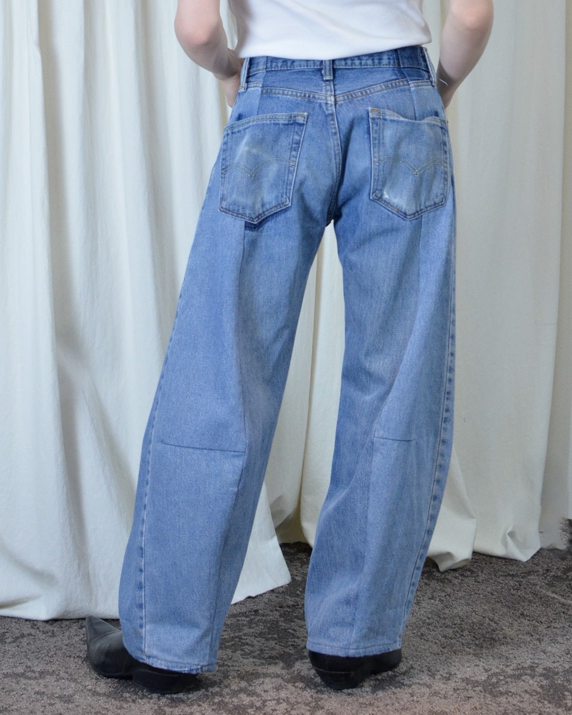 RE-010-10 / curve buggy denim 【A】