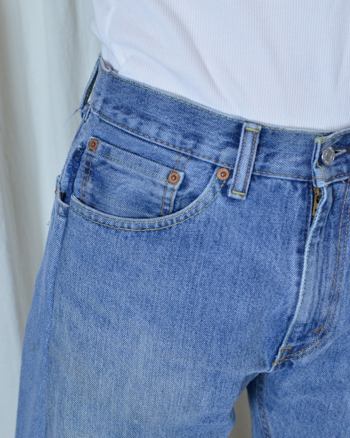 RE-010-10 / curve buggy denim 【A】