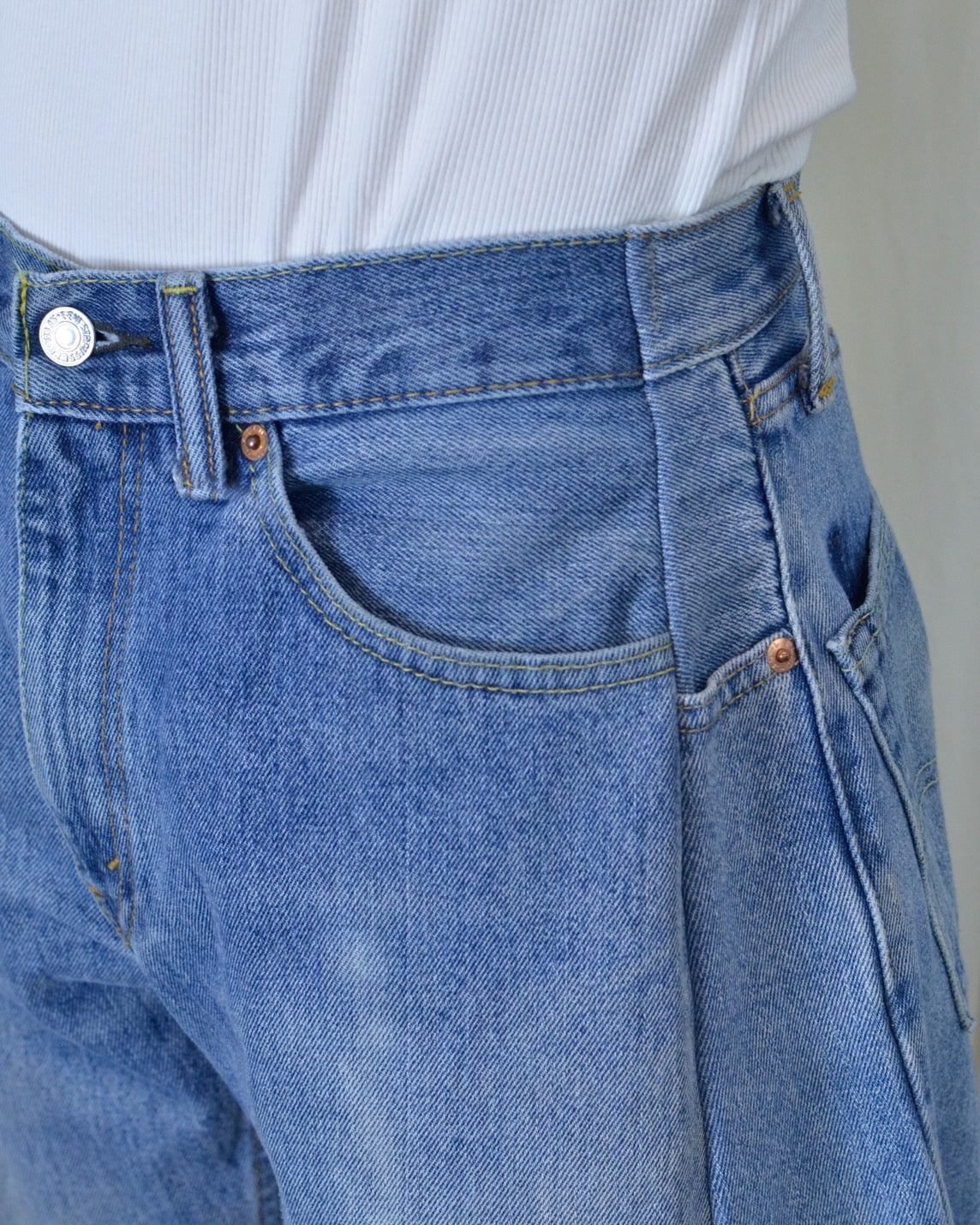 RE-010-10 / curve buggy denim 【A】
