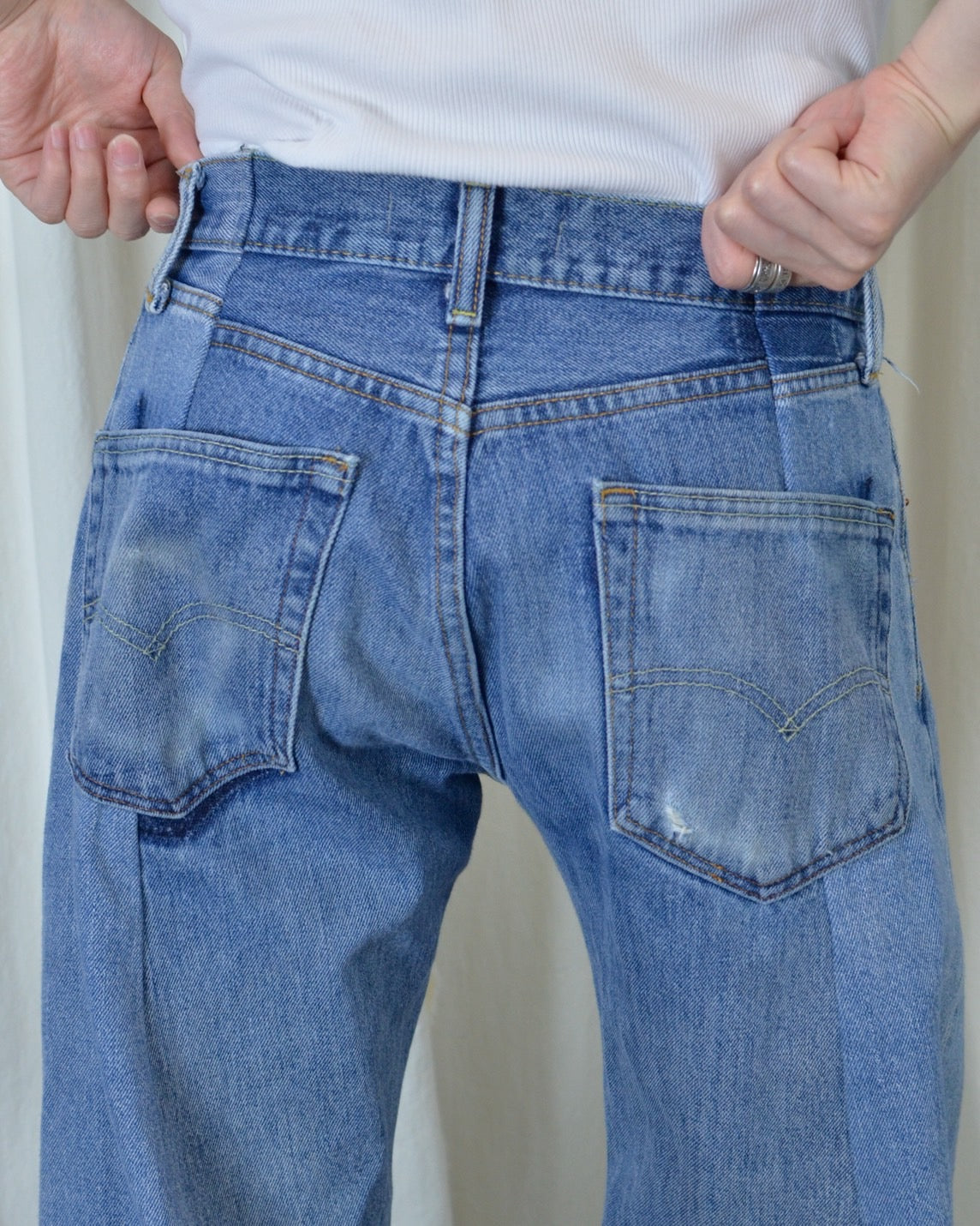 RE-010-10 / curve buggy denim 【A】