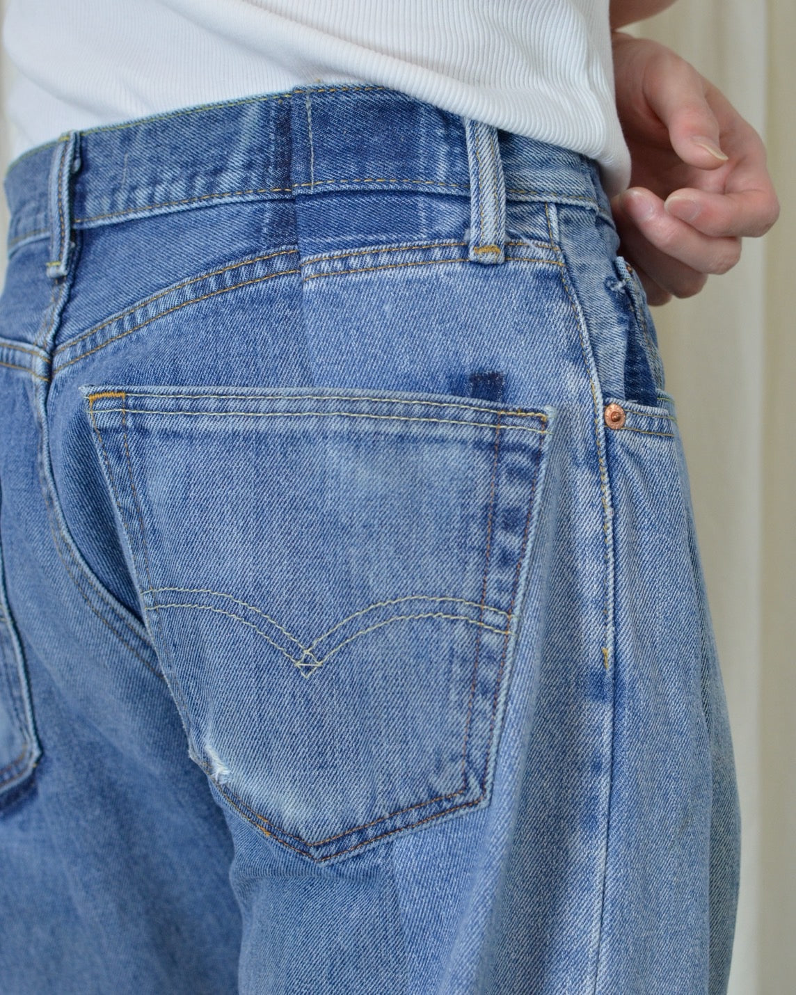 RE-010-10 / curve buggy denim 【A】