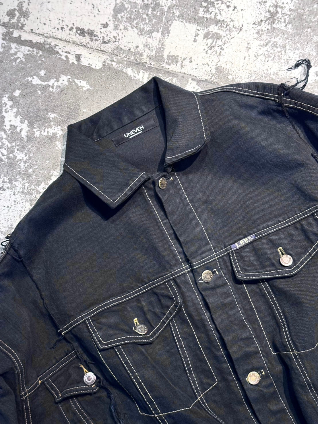 RE-030-01 / rebuild kimono denim jacket "overdye"【B】