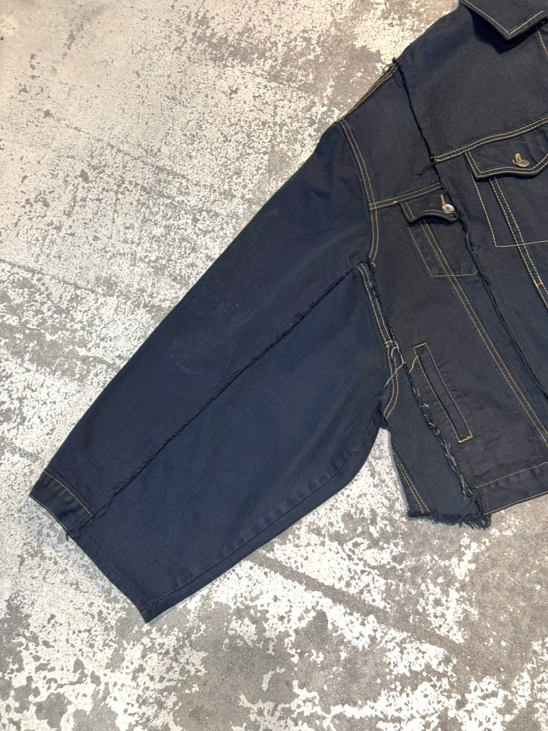RE-030-01 / rebuild kimono denim jacket "overdye"【B】