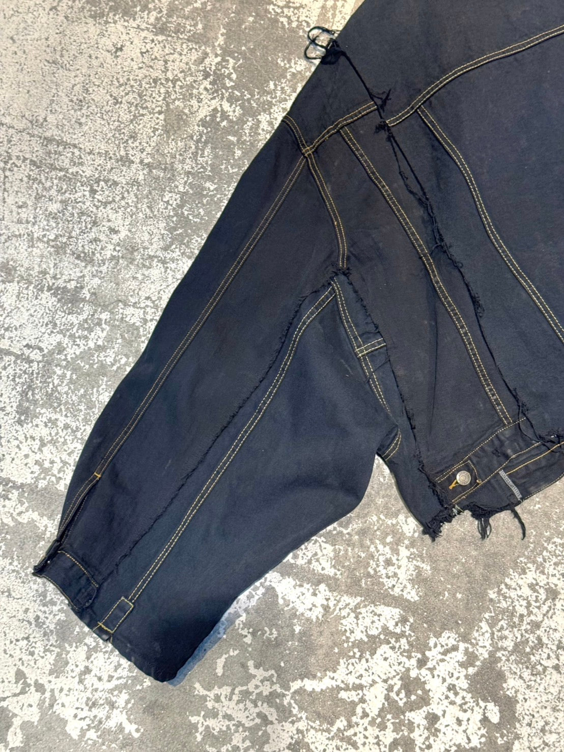 RE-030-01 / rebuild kimono denim jacket "overdye"【B】