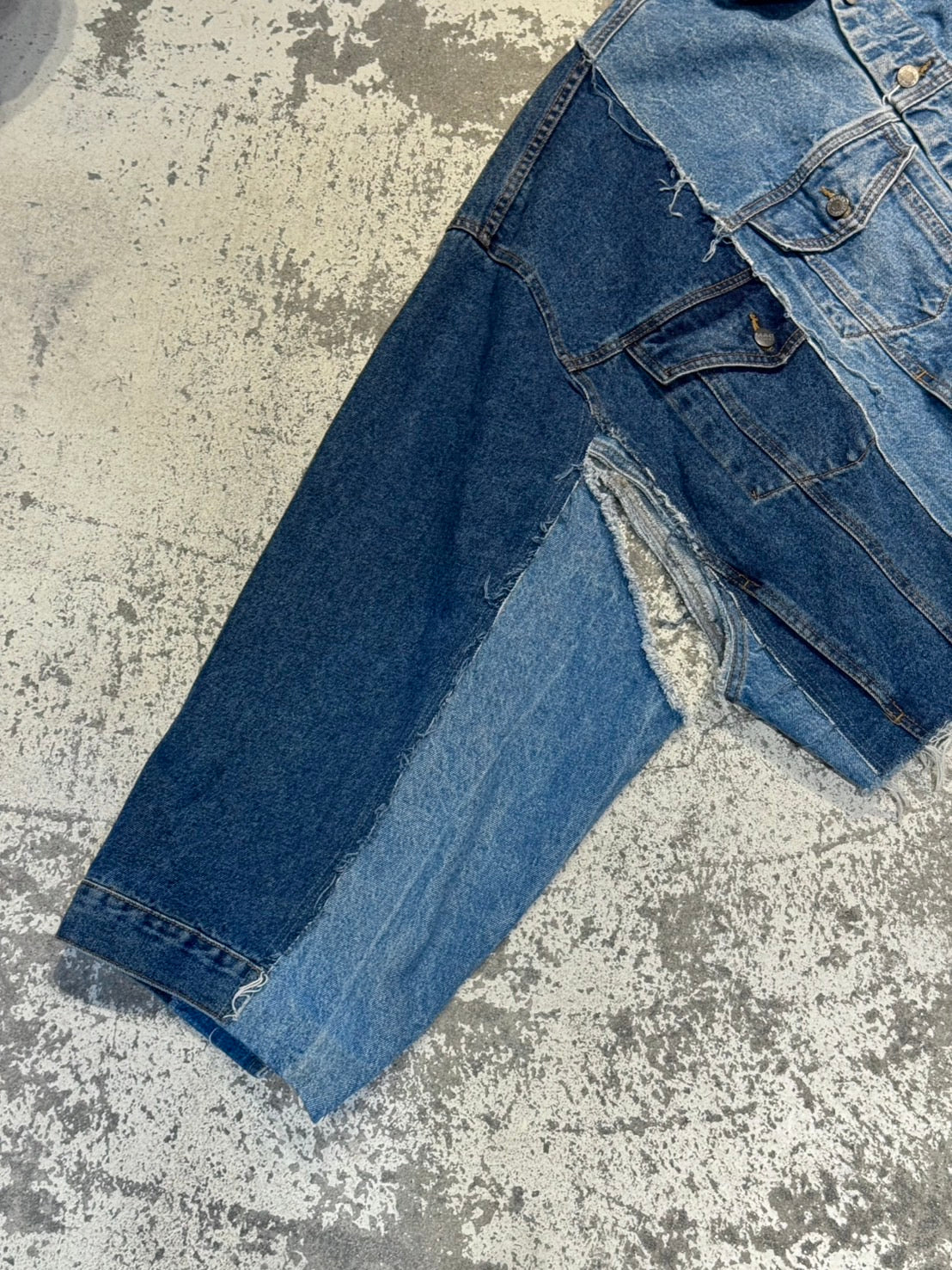RE-030-03 / rebuild kimono denim jacket【A】