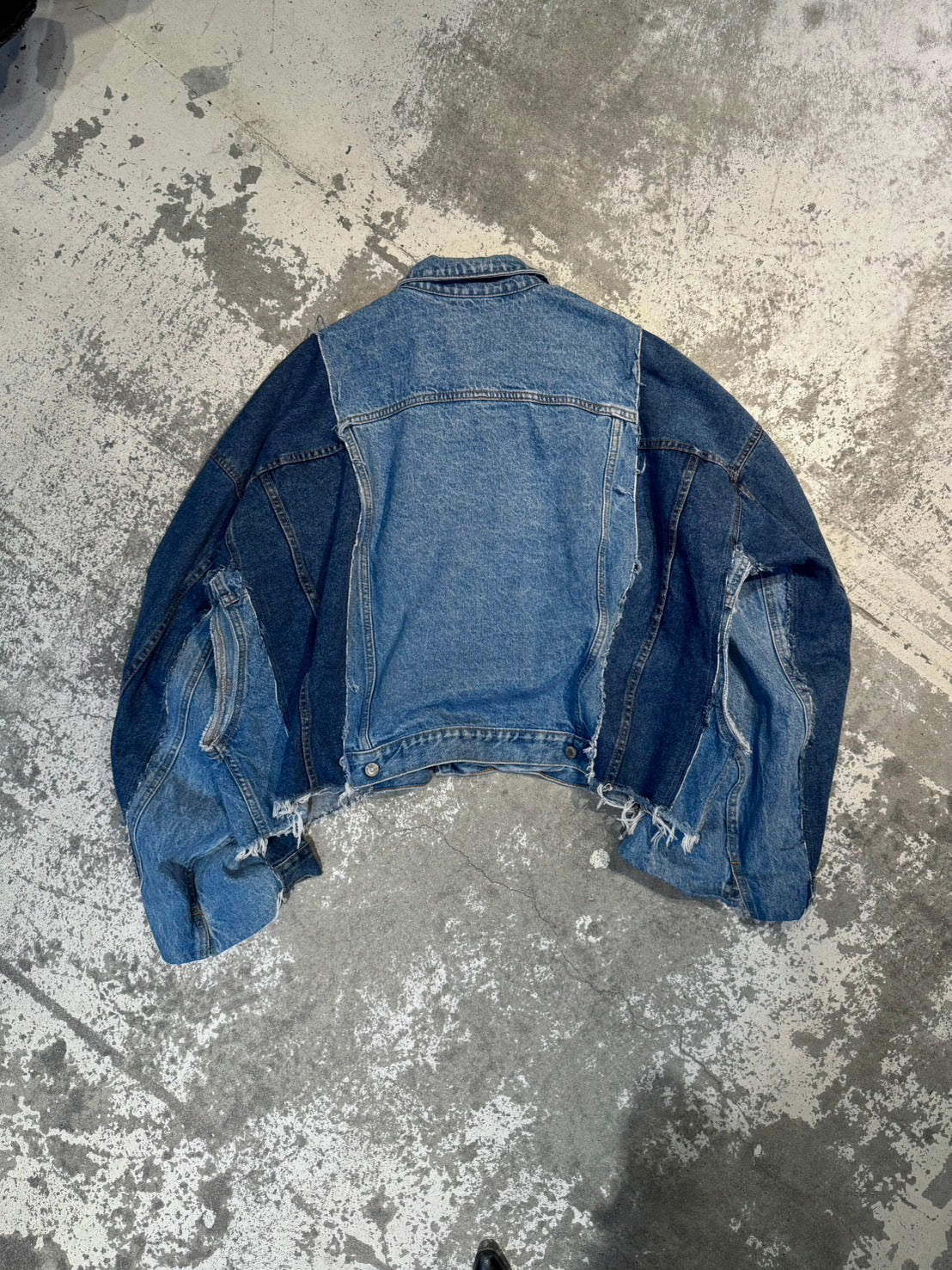 RE-030-03 / rebuild kimono denim jacket【A】