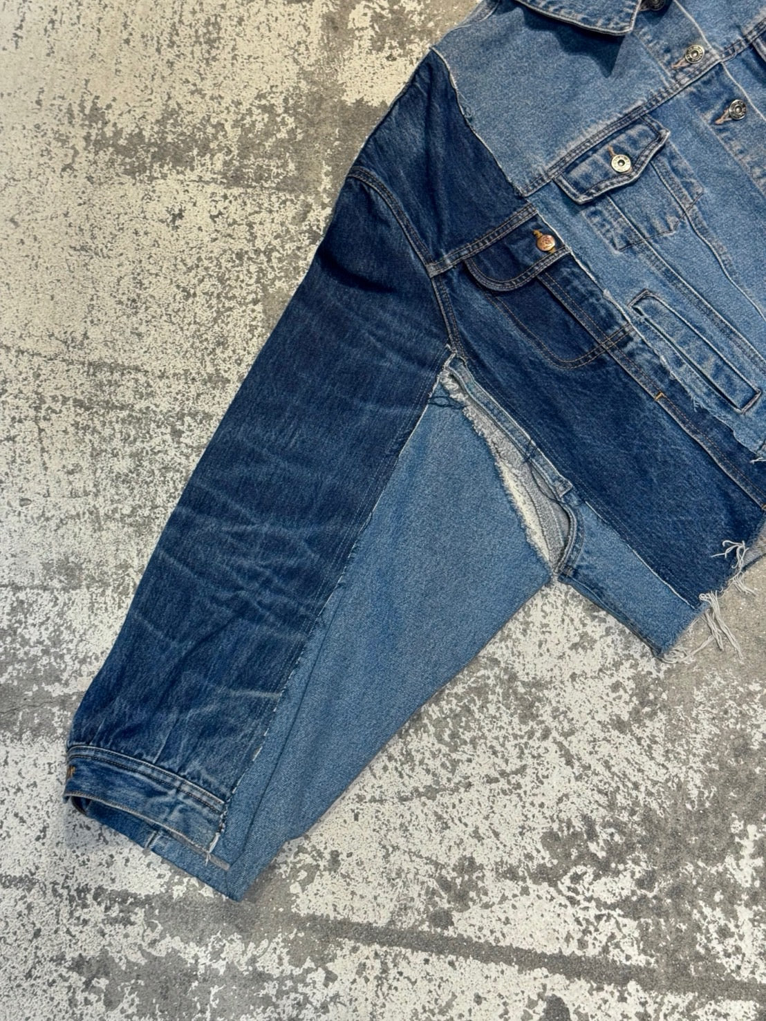 RE-030-03 / rebuild kimono denim jacket 【B】