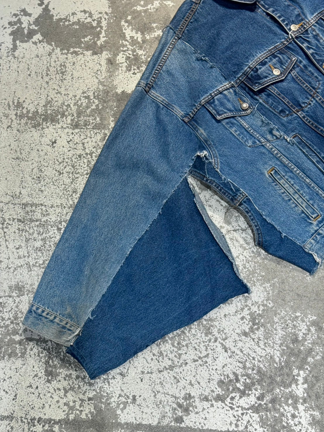 RE-030-03 / rebuild kimono denim jacket【C】