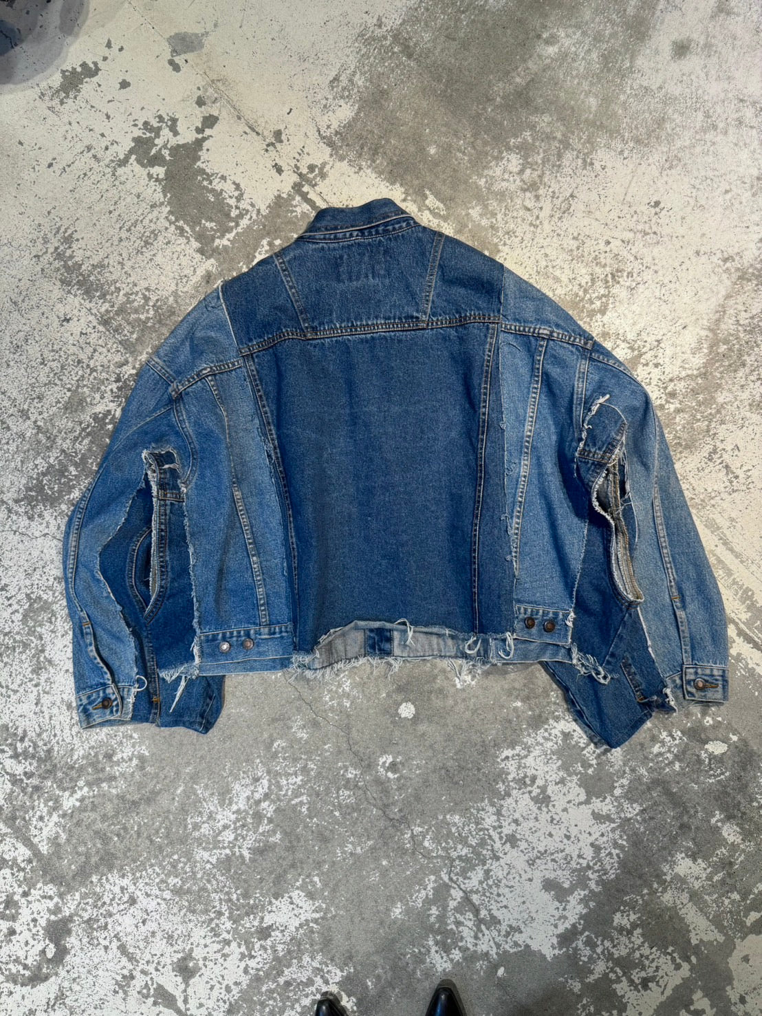 RE-030-03 / rebuild kimono denim jacket【C】