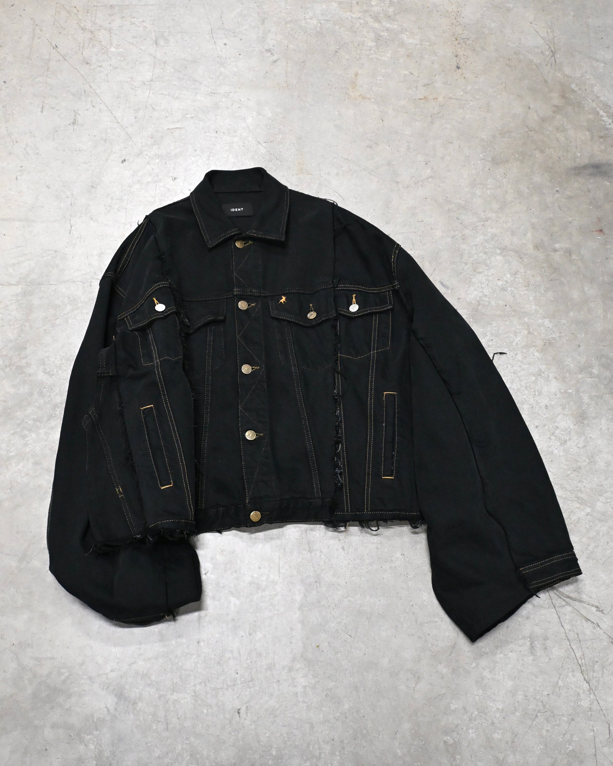ID-006–05-F / rebuild kimono denim overdyed【A】