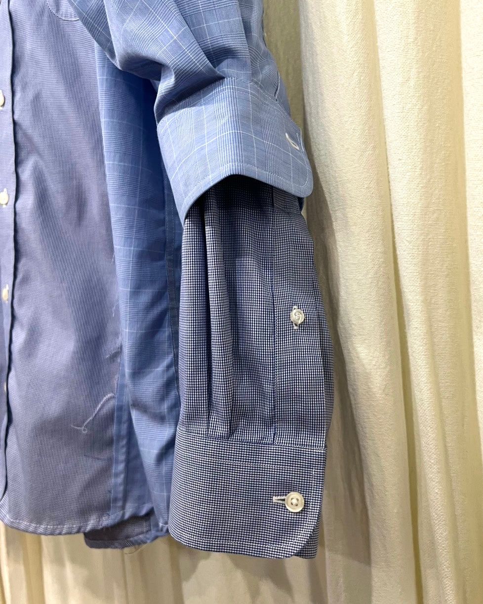 ID26-063-F / layered sleeve shirt 【B】