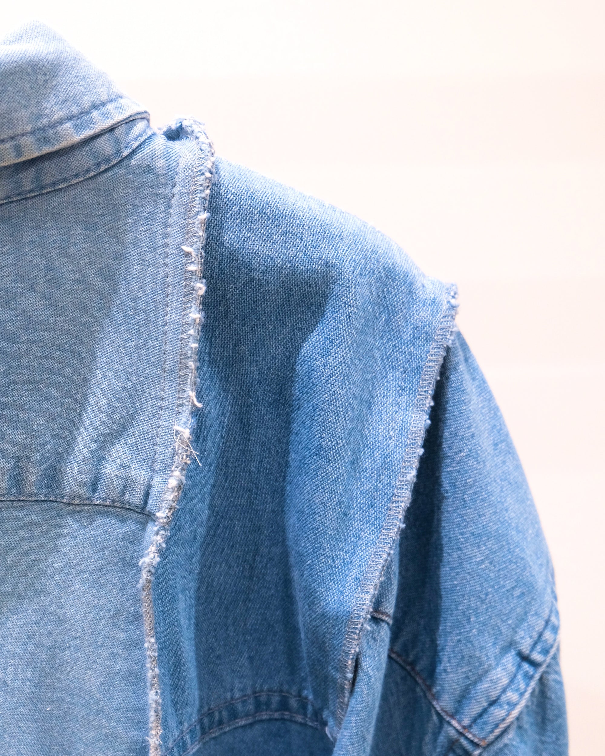 ID25-028-F / docking over denim shirt jacket【D】