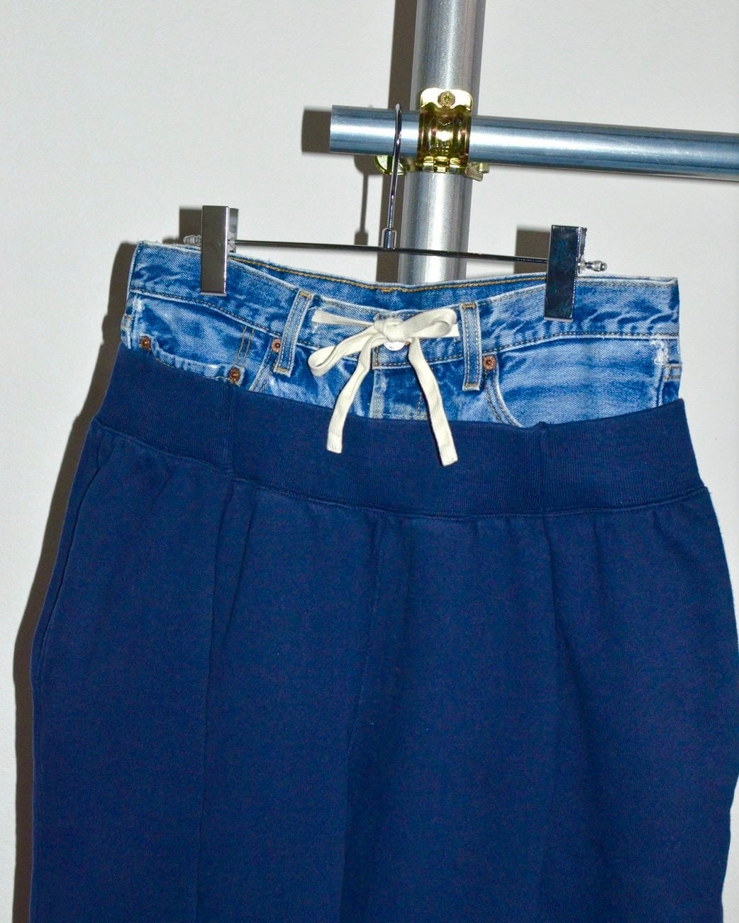 ID26-003-F / docking double waist sweat pant【B】