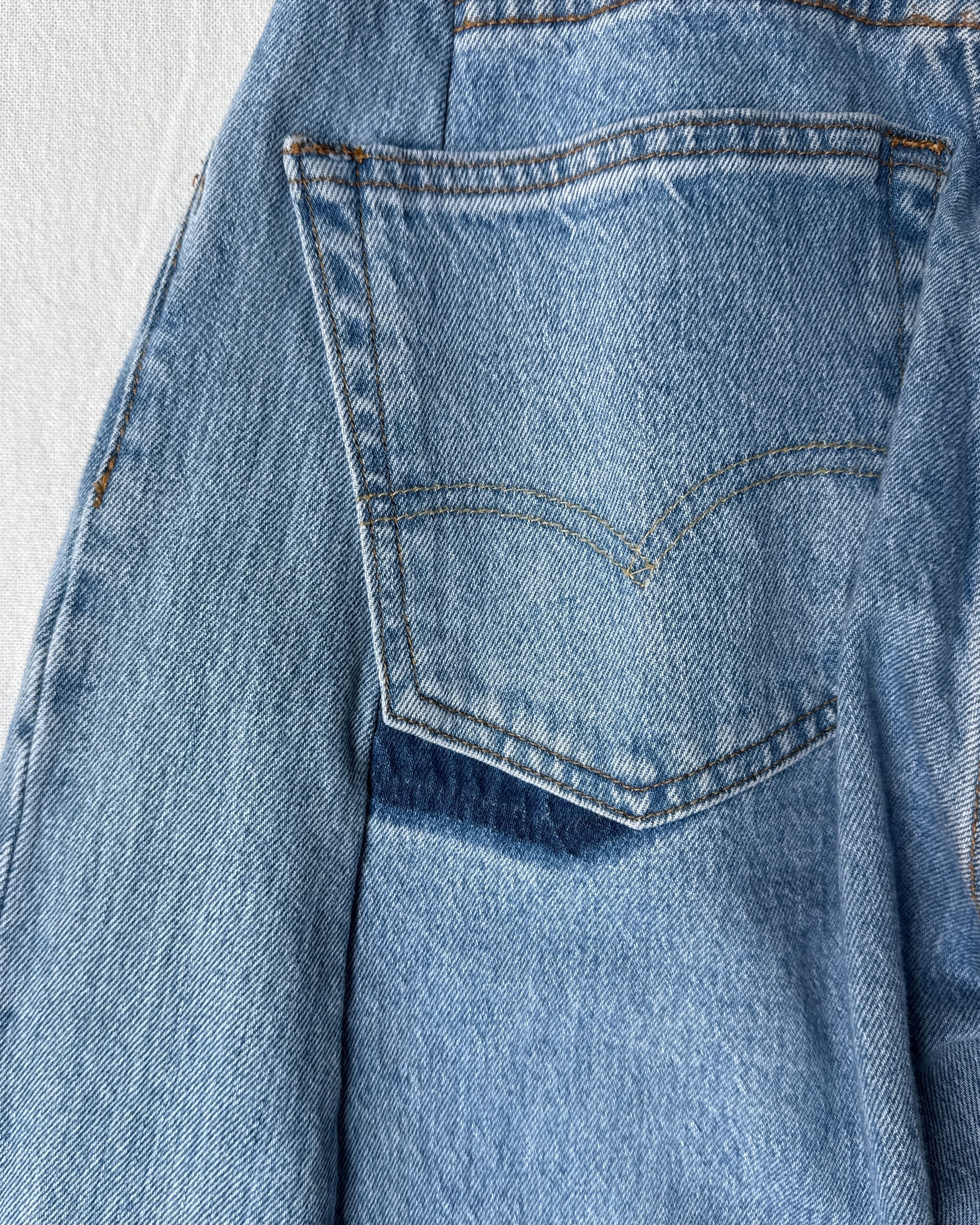 RE-010-27 / curve buggy denim【A】