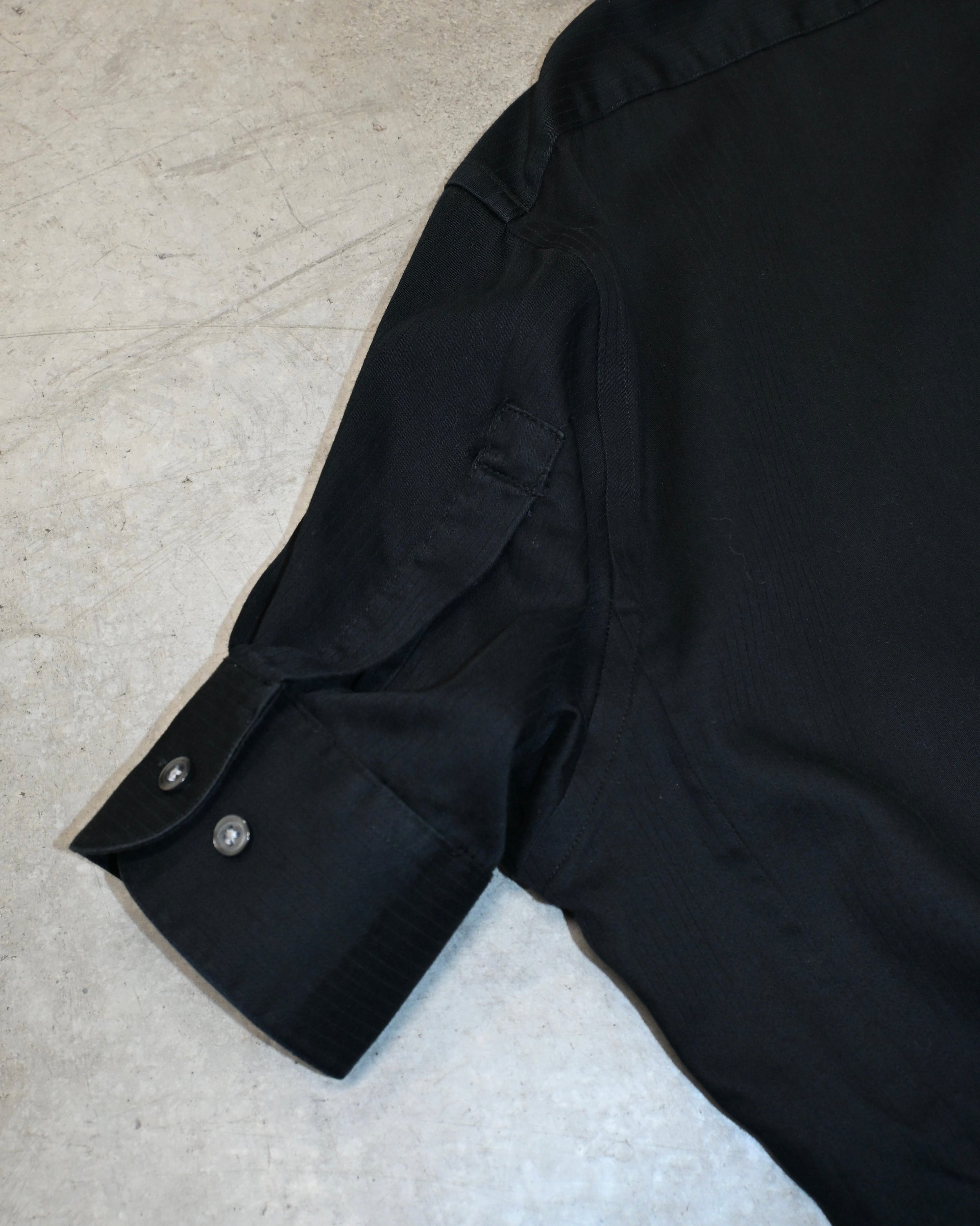 ID26-036-01-L / denim waist short sleeve shirt【A】