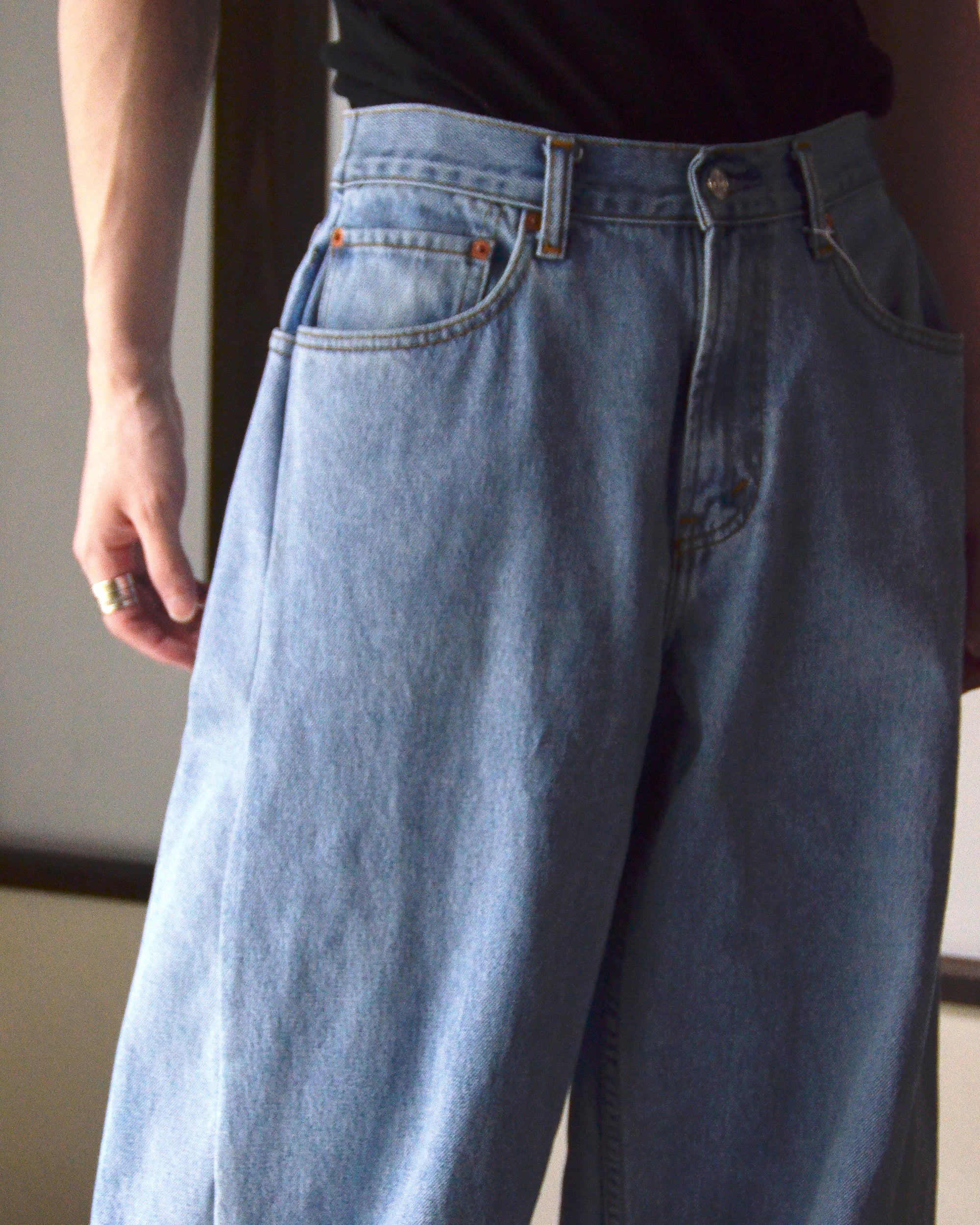 RE-010-18 / curve buggy denim【D】