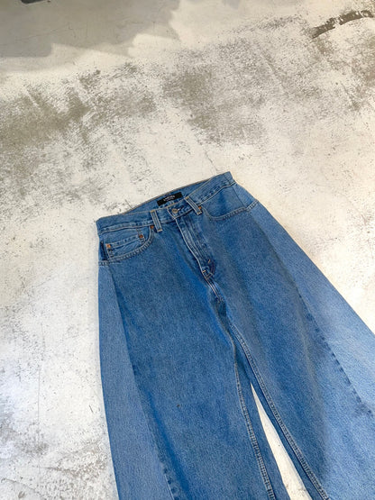 RE-010-09 / curve buggy denim【A】