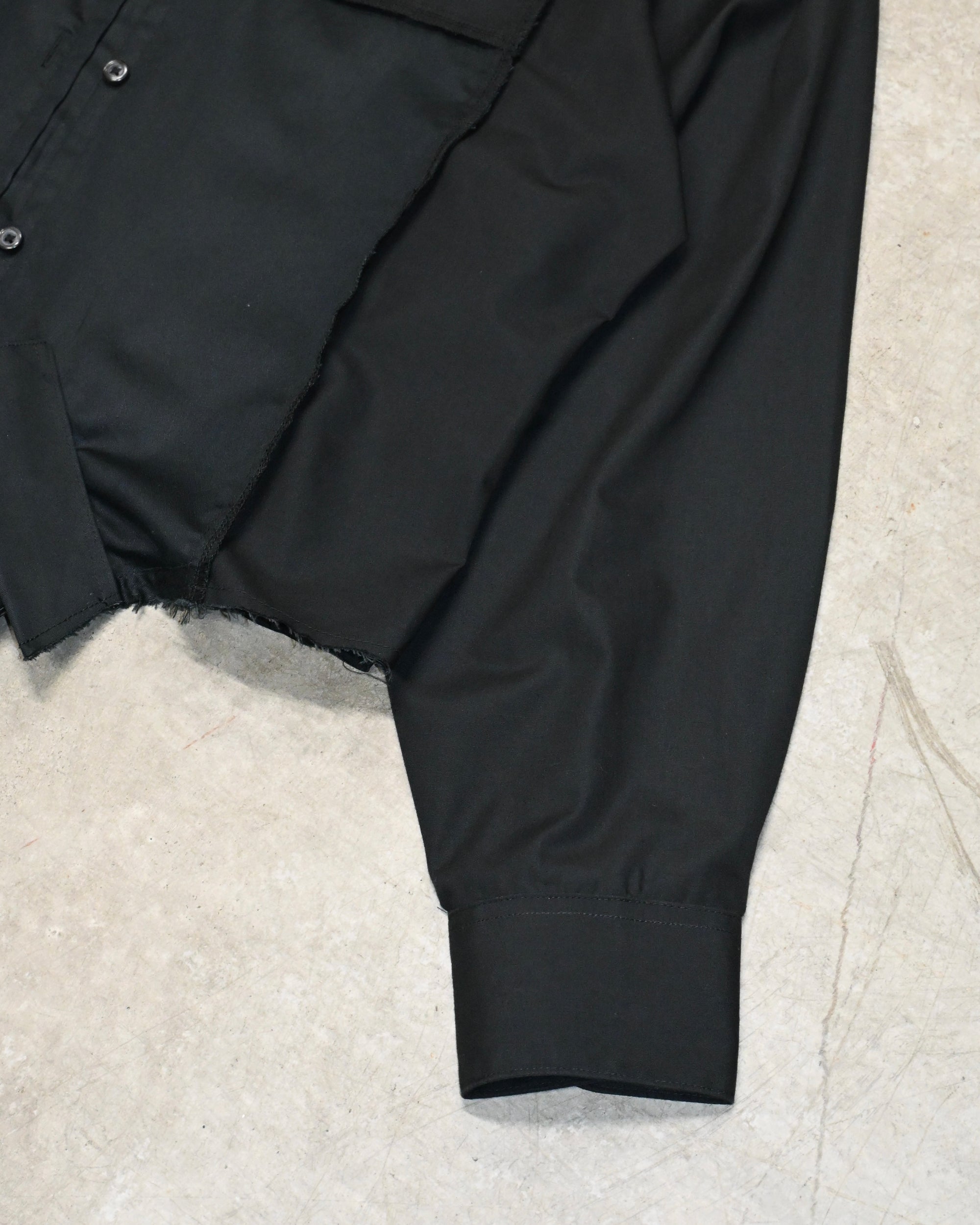 ID26-019-02-F / mirrored zip shirt【B】