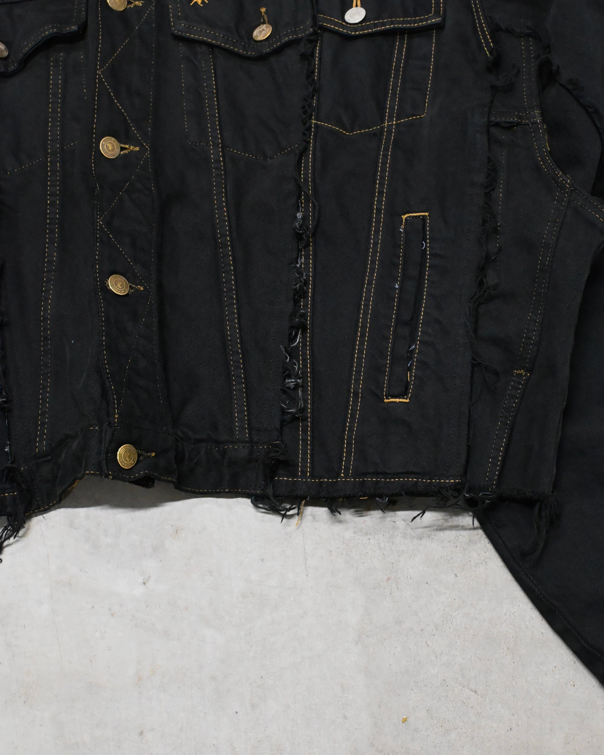 ID-006–05-F / rebuild kimono denim overdyed【A】