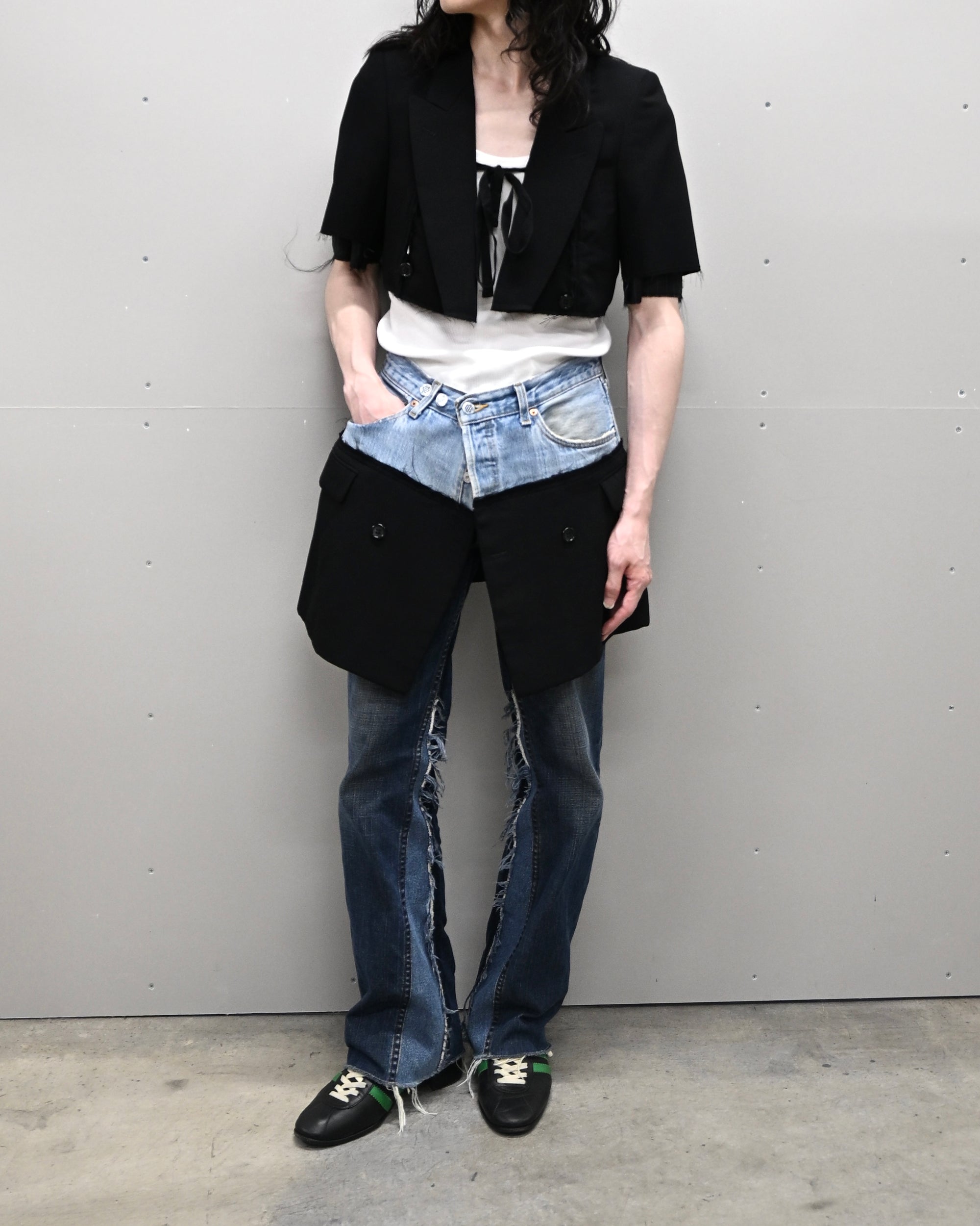 ID26-022-01-L / fake layered skirt 【A】