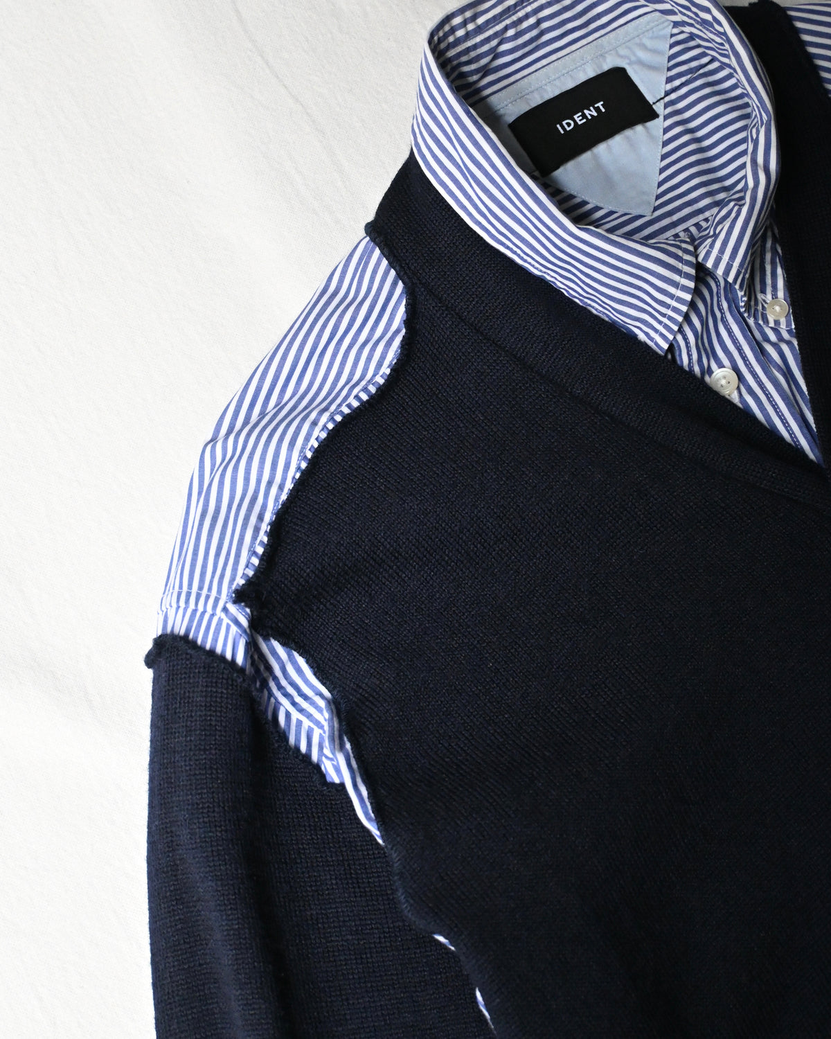 ID26-047-F / fake layered vintage cardigan 【A】