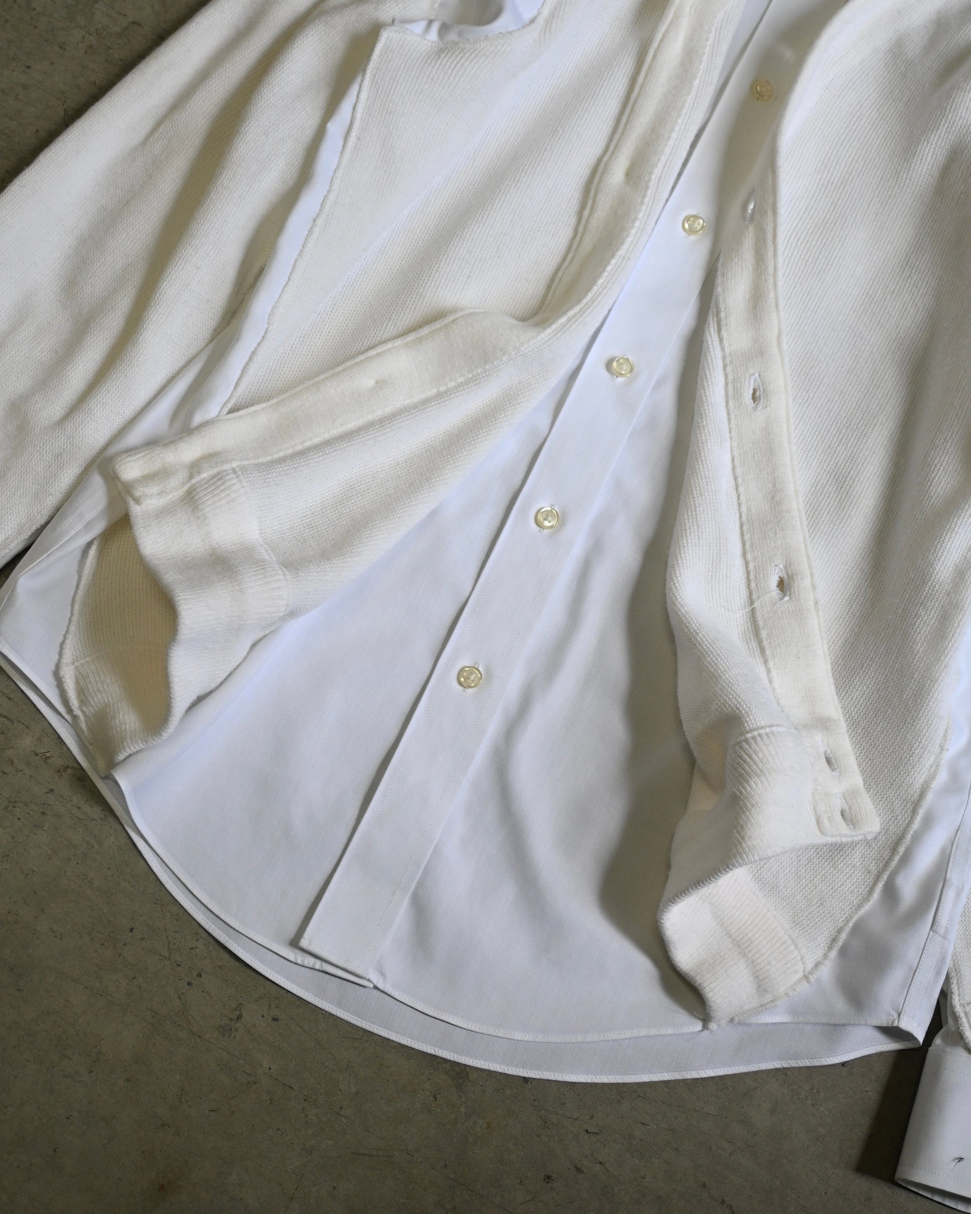 ID26-048-F / fake layered cardigan【A】