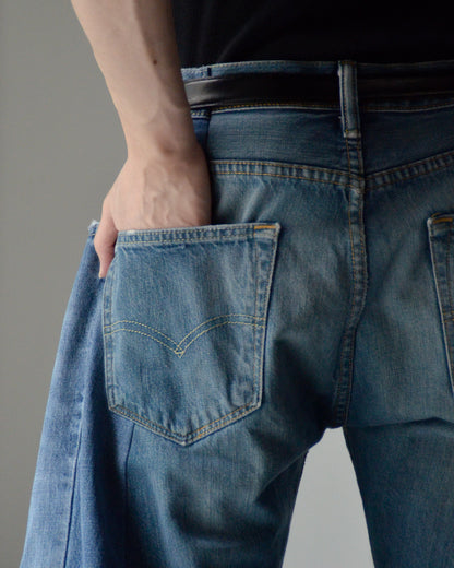 RE-010-18 / curve buggy denim【F】