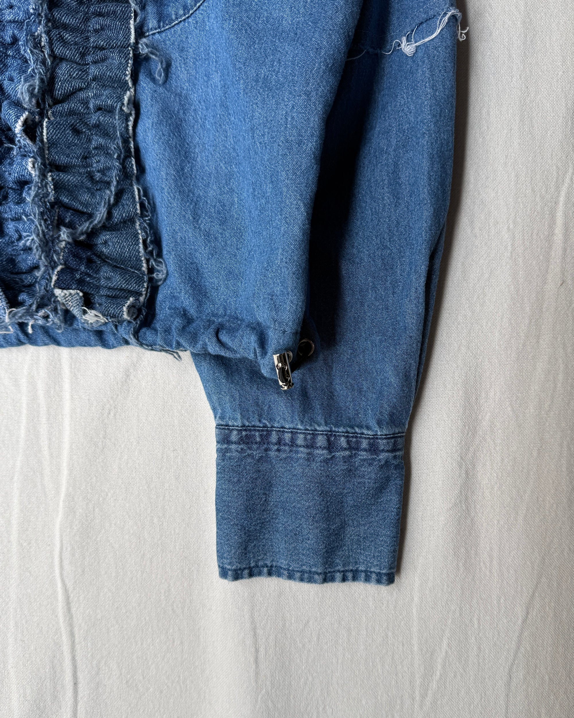 ID25-001-01-F / denim frill shirt【C】