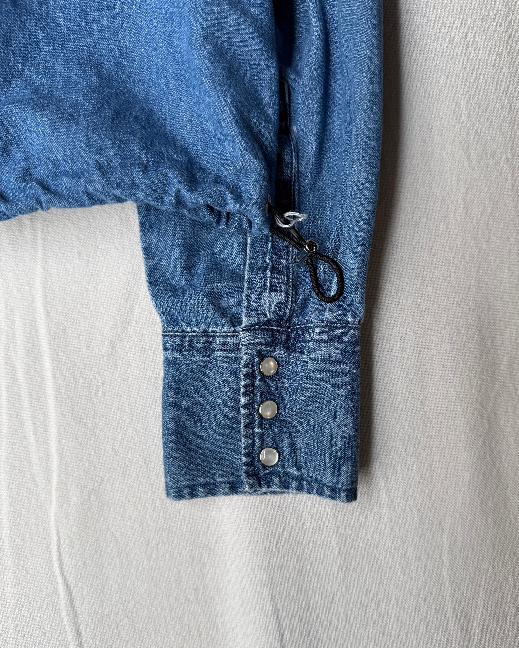 ID25-001-01-F / denim frill shirt【C】