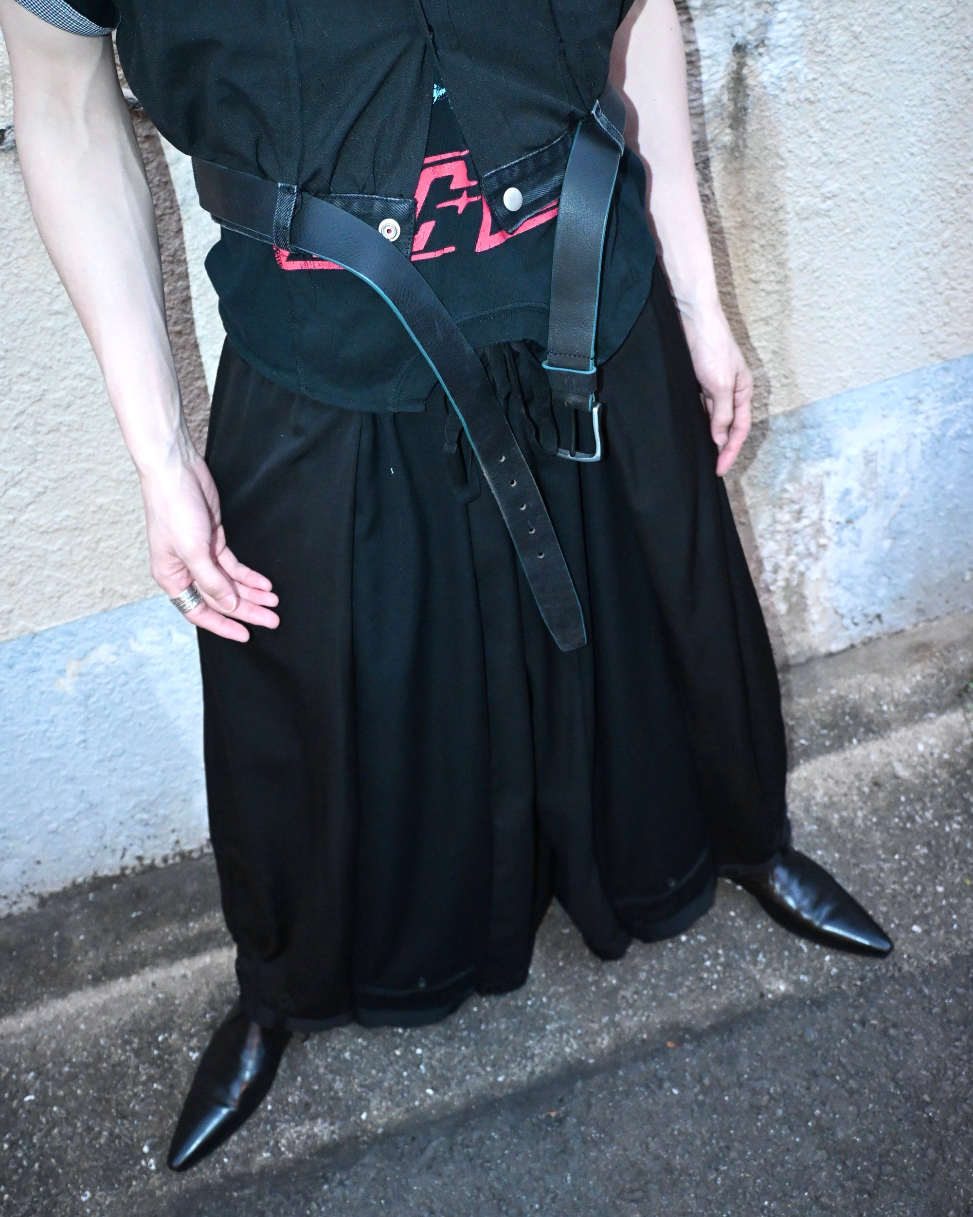 ID26-006-02-L / rebuild hakama slacks【A】