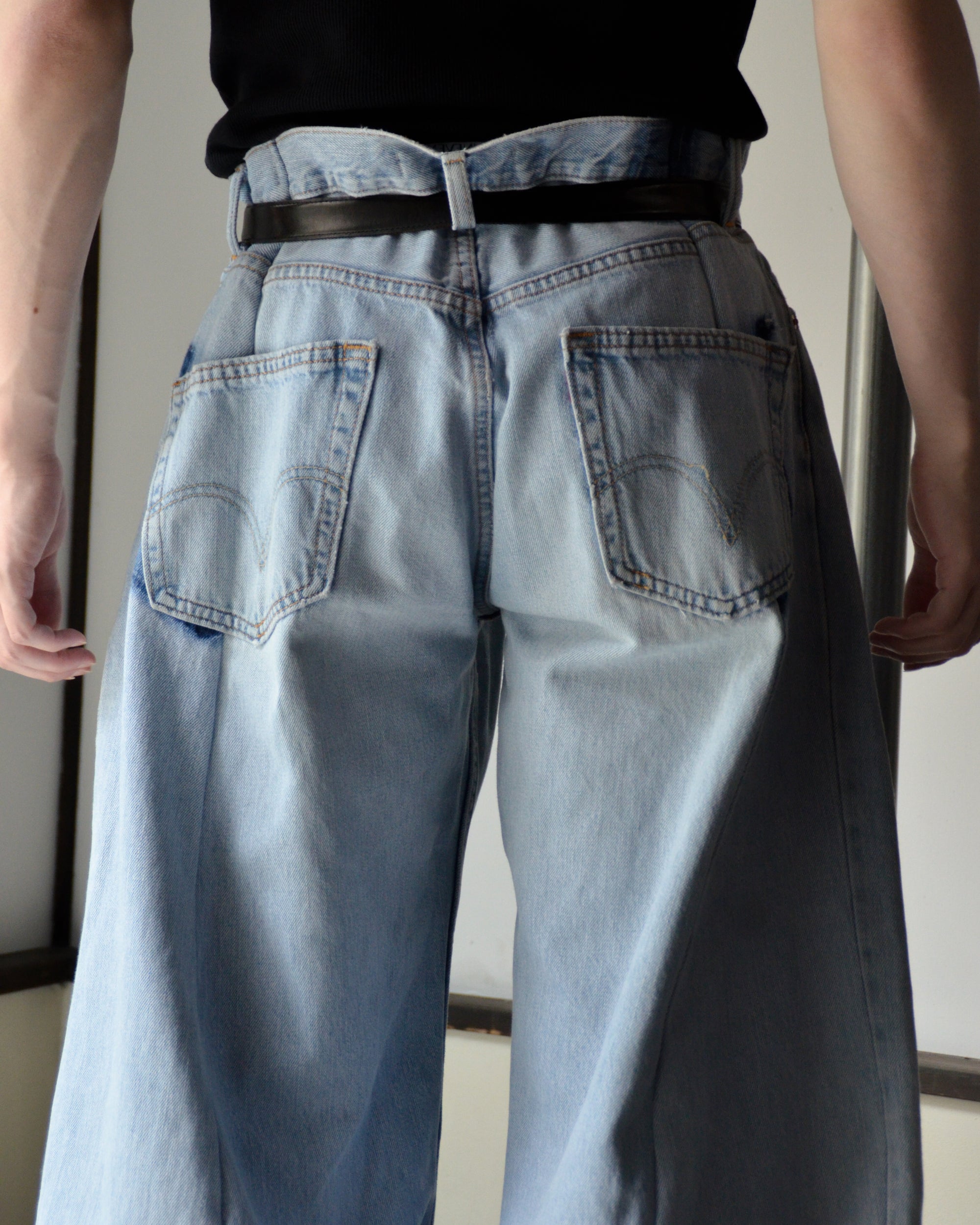 RE-010-18 / curve buggy denim【H】