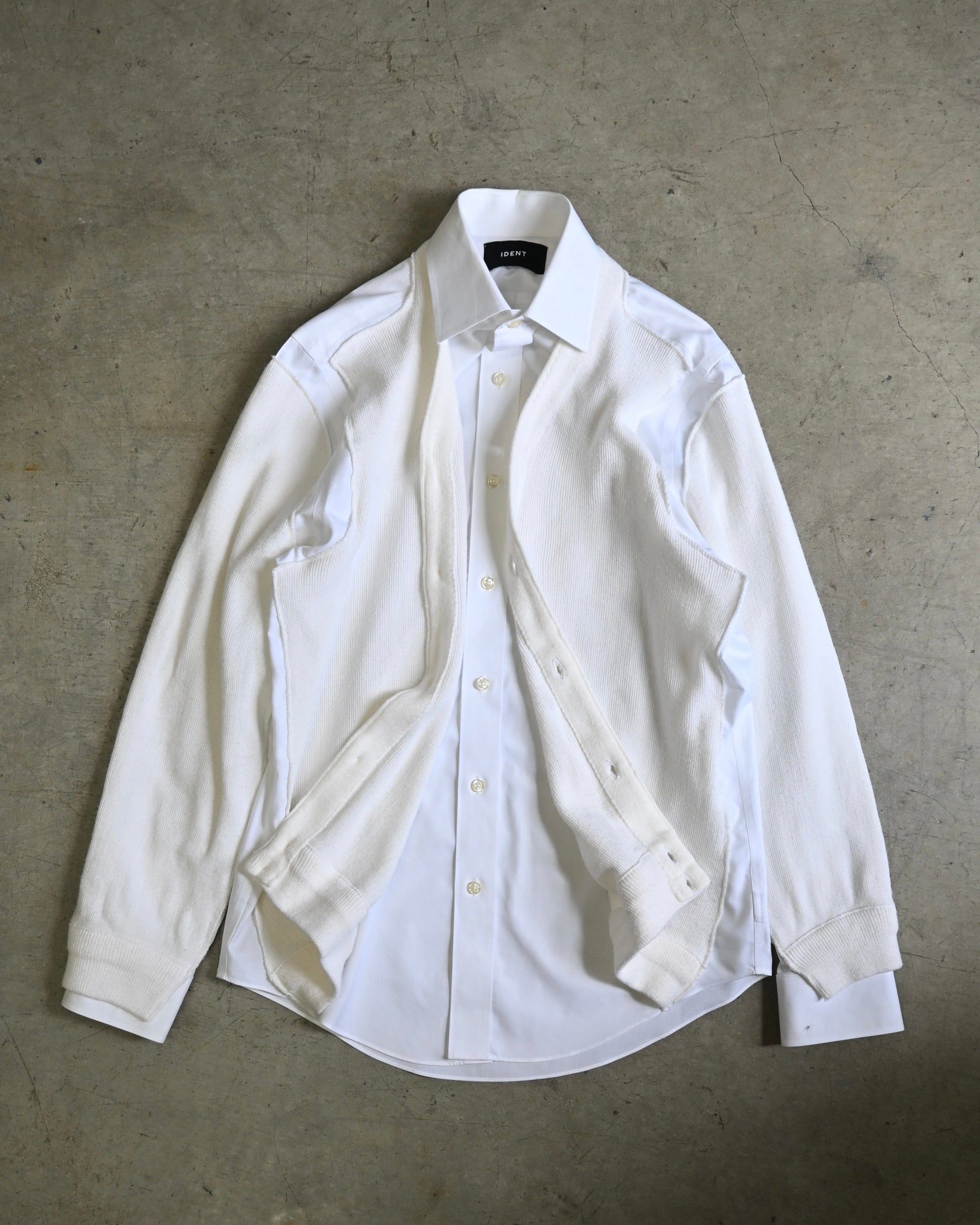 ID26-048-F / fake layered cardigan【A】